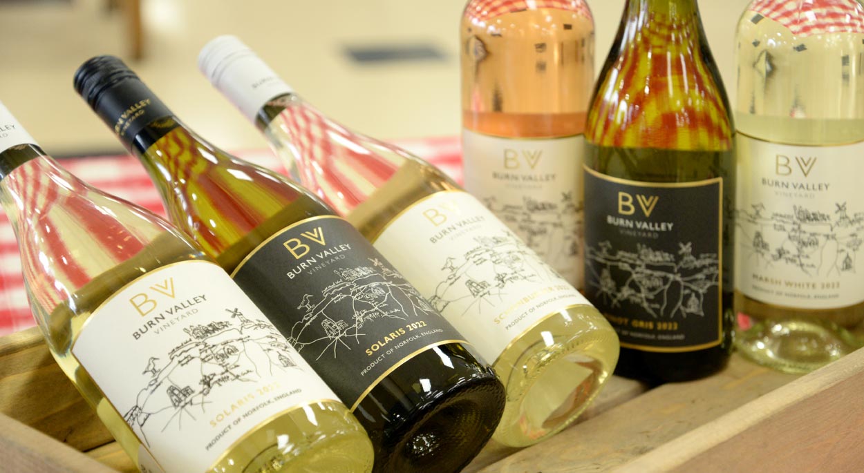 Burn Valley wines in Roys Food Hall