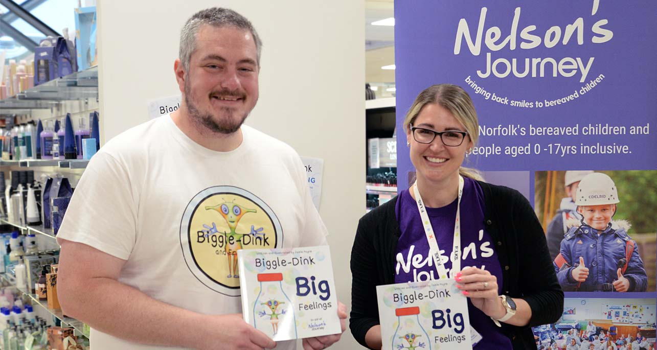 Author & Illustrator Jamie Payne, Biggle-Dink book signing at Roys of Wroxham