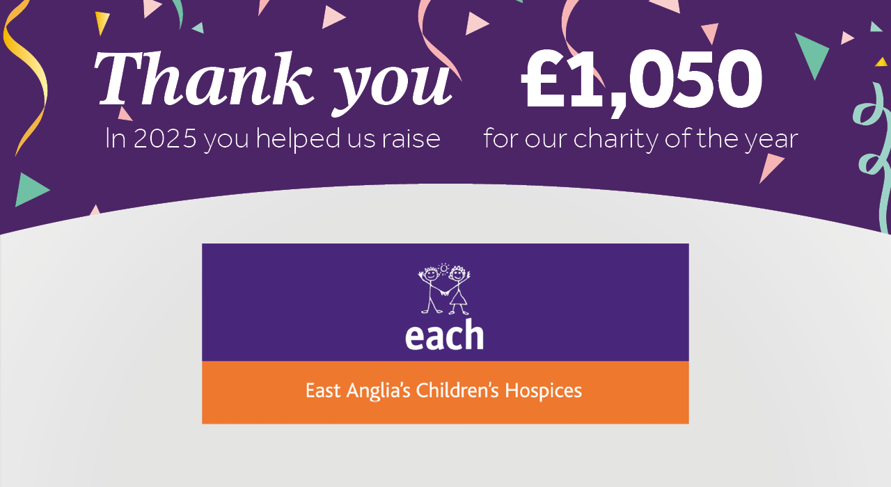 Roys & Highway donate £1050 to East Anglia's Children's Hospice