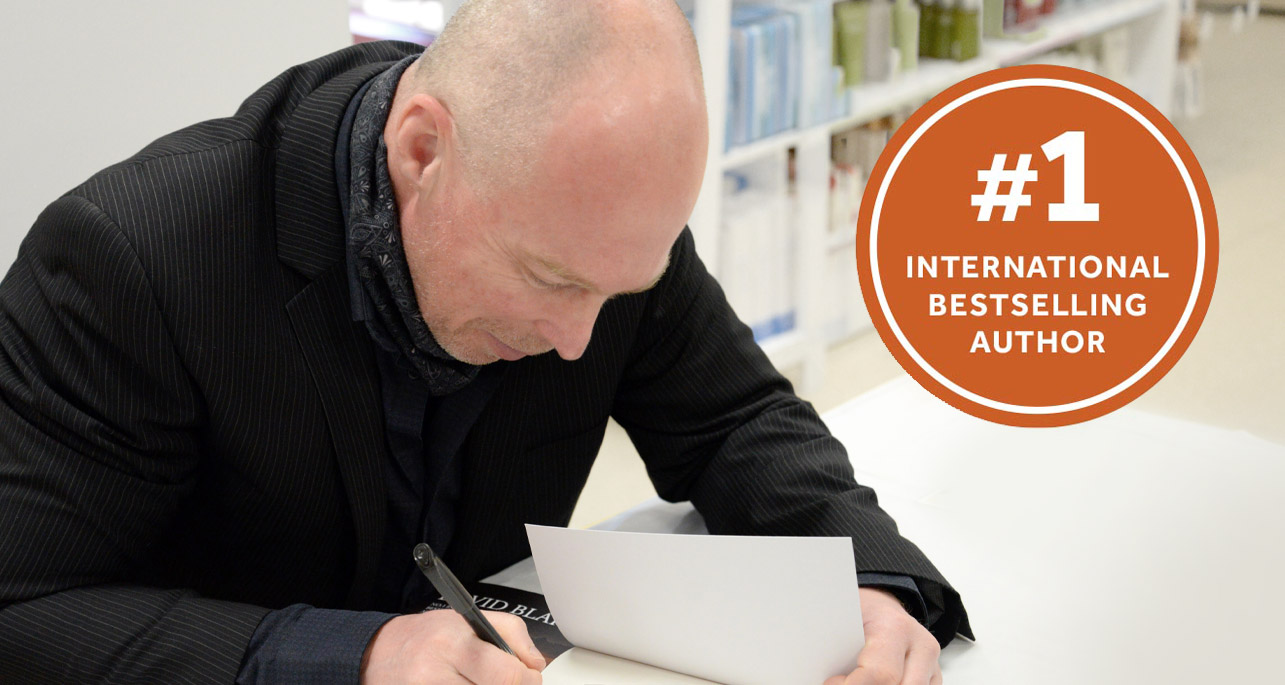 David Blake signing books in Roys Department Store